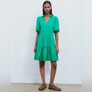 ME+EM Green Mini Dress